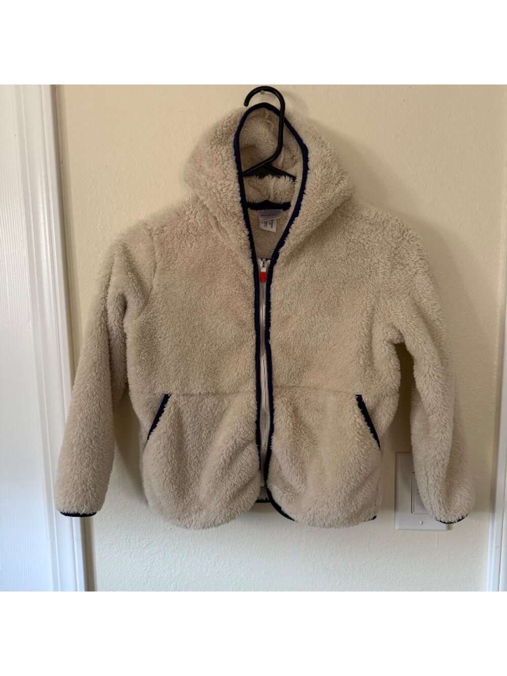 Hanna Andersson Marshmallow Fleece Zip Up Youth Size 6-7